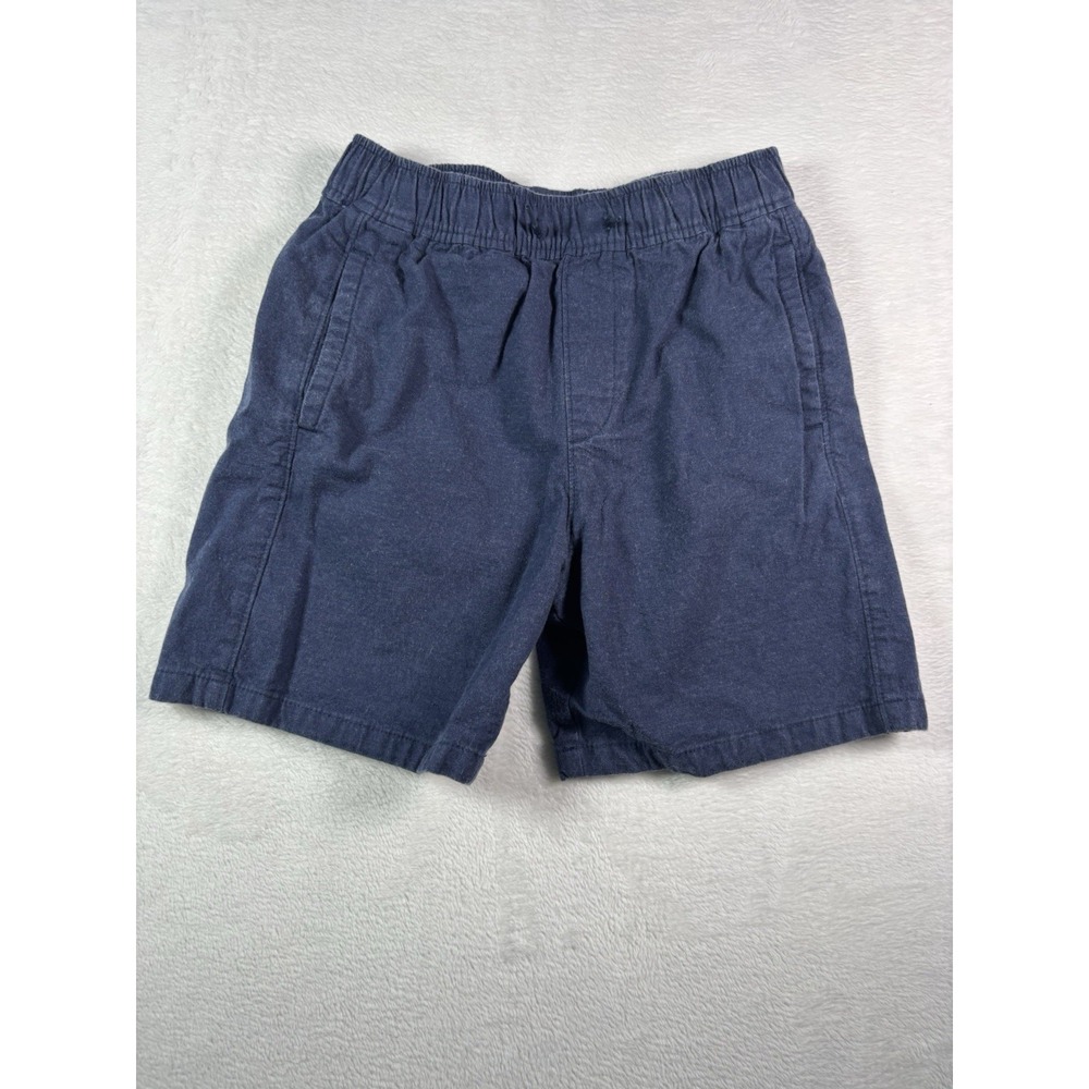 Abercrombie Kids Boys Navy Blue Pull On Chino Shorts Size 11/12 Adjustable Waist